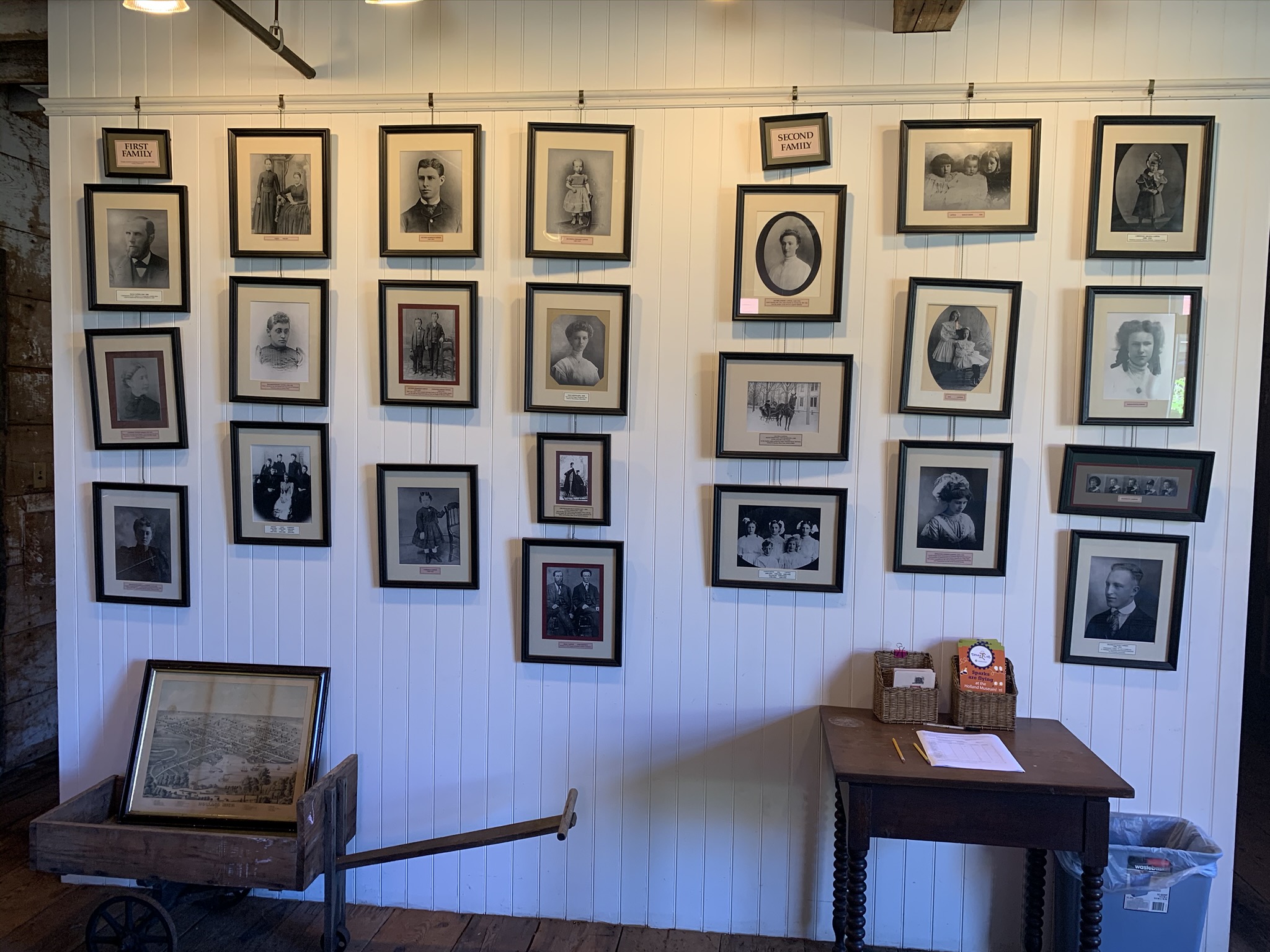 Cappon Barn wall of family photos