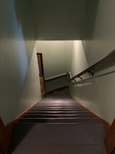 Cappon house Looking down the kitchen stairs