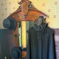 Cappon house walnut hall stand