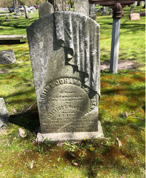 Grave of Christiana Johanna De Moen, wife of Albertus Van Raalte