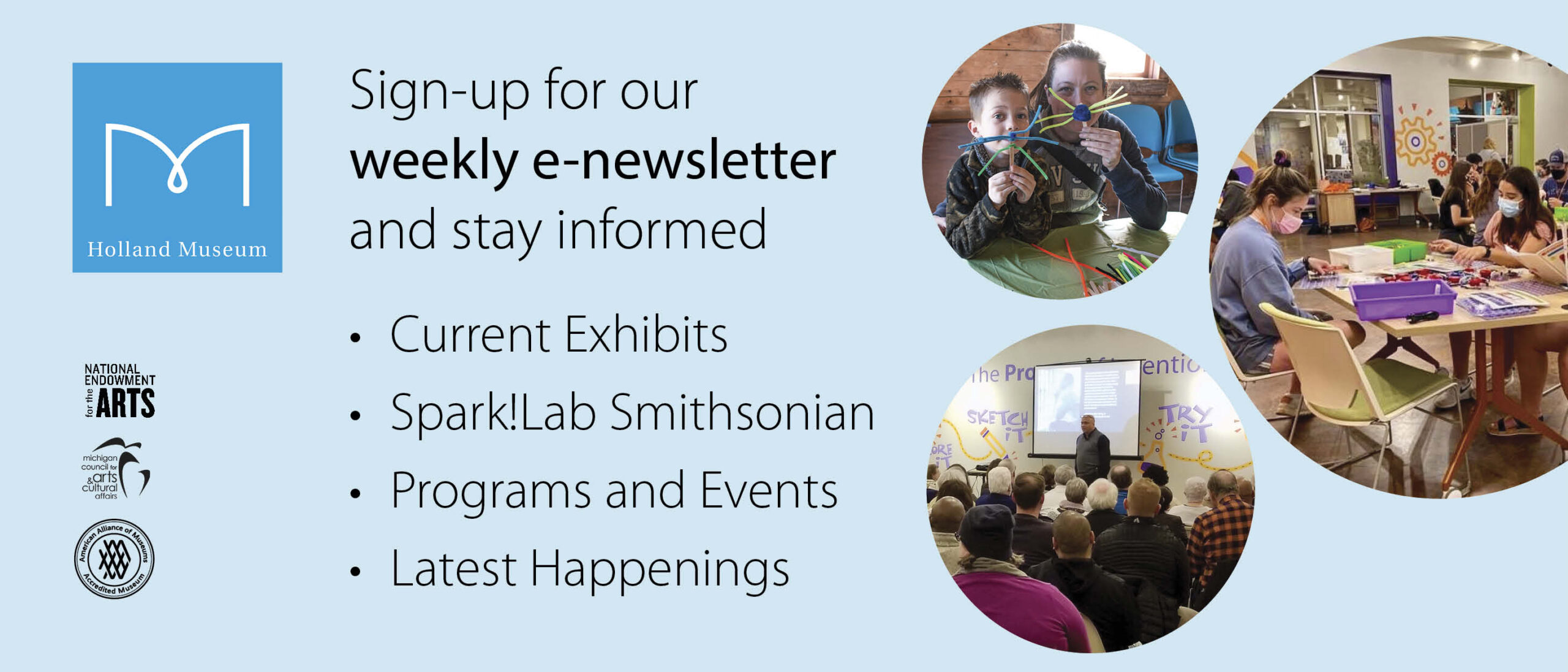 Holland Museum Weekly E-Newsletter Sign-Up
