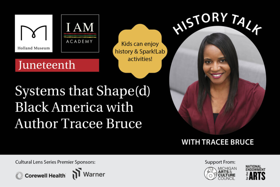 Author, Tracee N. Bruce wrote the book, "Systems That Shape(d) Black America" and will present at the Holland Museum on June 19th 2023