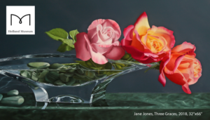 Jane Jones, Three-Graces, 32" x 66", 2018, Oil on Canvas