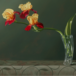 Artist Jane Jones, On the Edge, 2020, 34"x40", Oil on Canvas