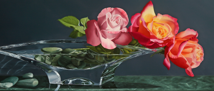 Artist Janes Jones, Three Graces, 2018, 32"x66" Oil on Canvas