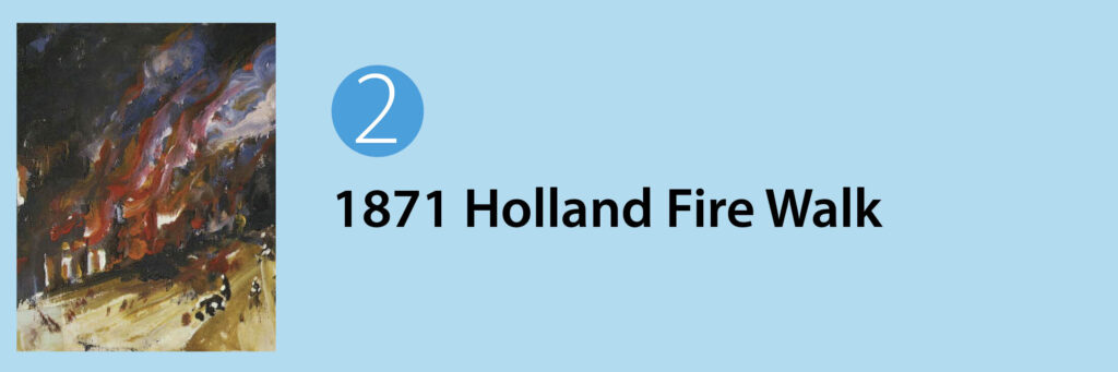 Holland Museum 1871 Fire Walk Tour graphic