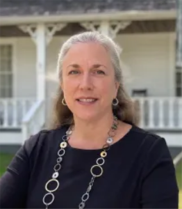 Headshot of Kim Parr, the presenter for the Holland Museum Tales from the Archives program, Mentioning Unmentionables.